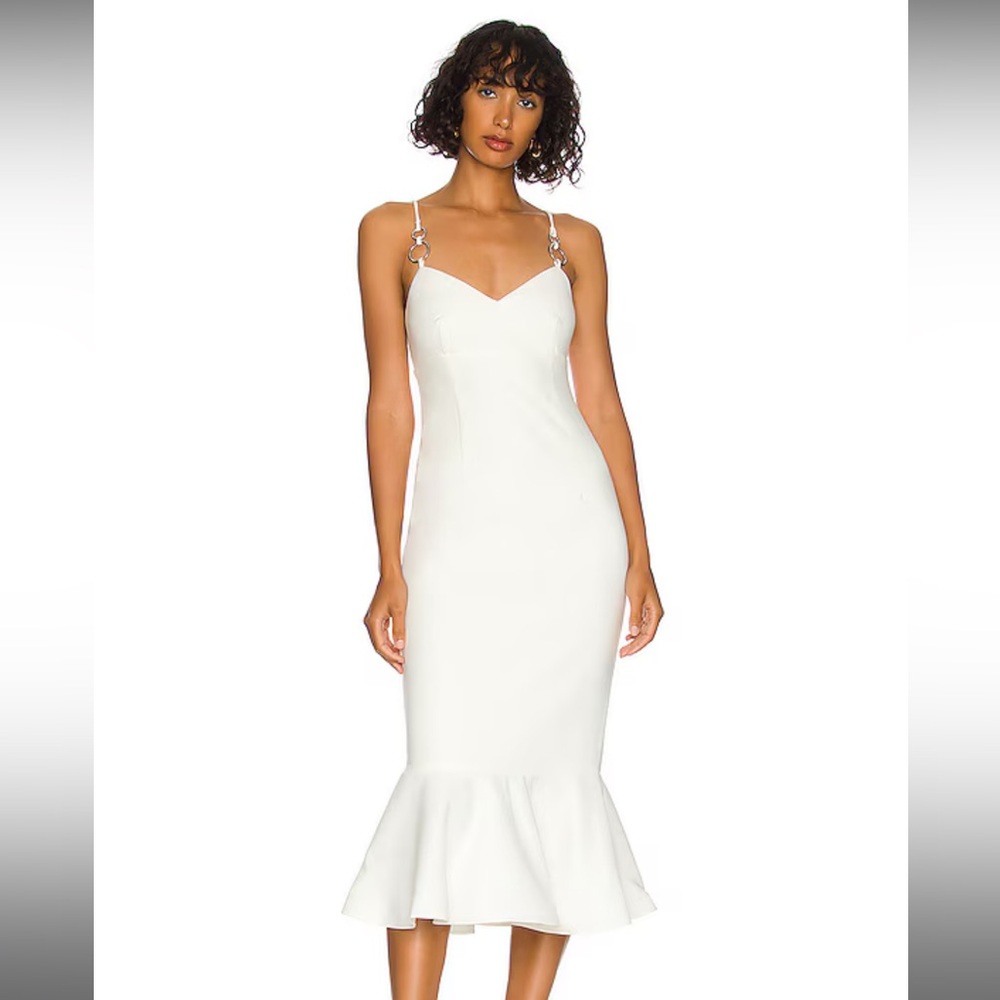 Likely Hirsch Midi Flute Dress Womens Cocktail Bridal